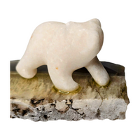 Marble Mama and Baby Bear on Agate