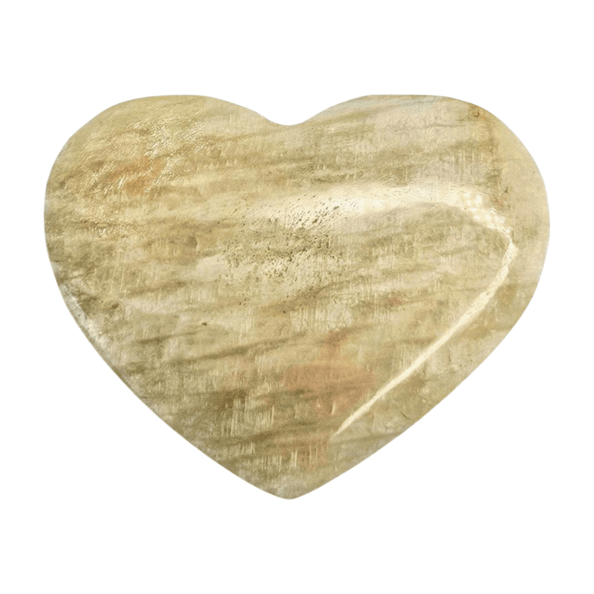 White Moonstone Heart