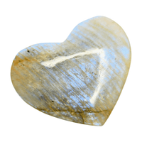 White Moonstone Heart