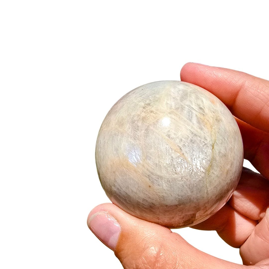 Mooncake Sphere Moonstone Sphere – Intuition and Emotional Balance – Totems and Tarot