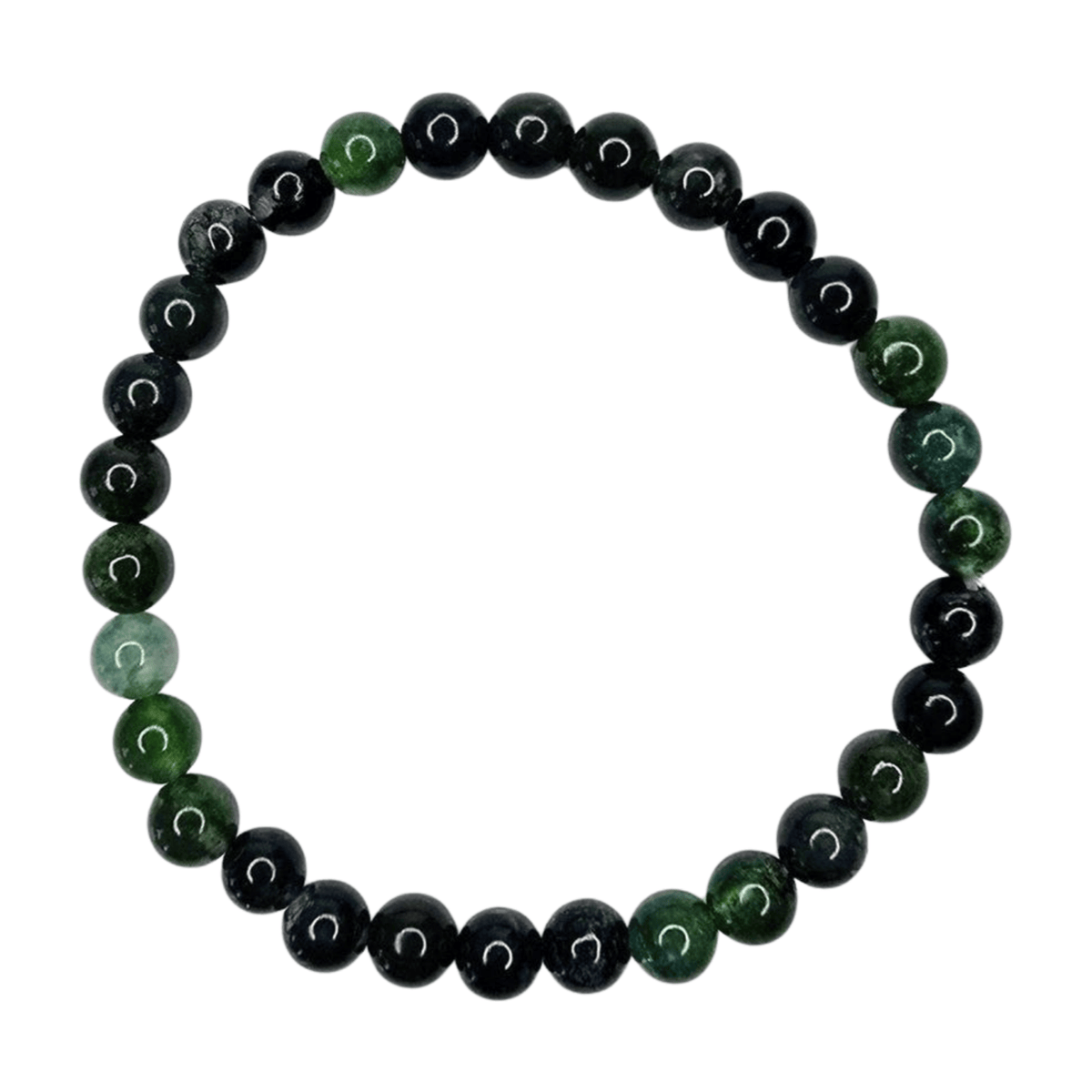 Moss Agate Bracelet (6mm)