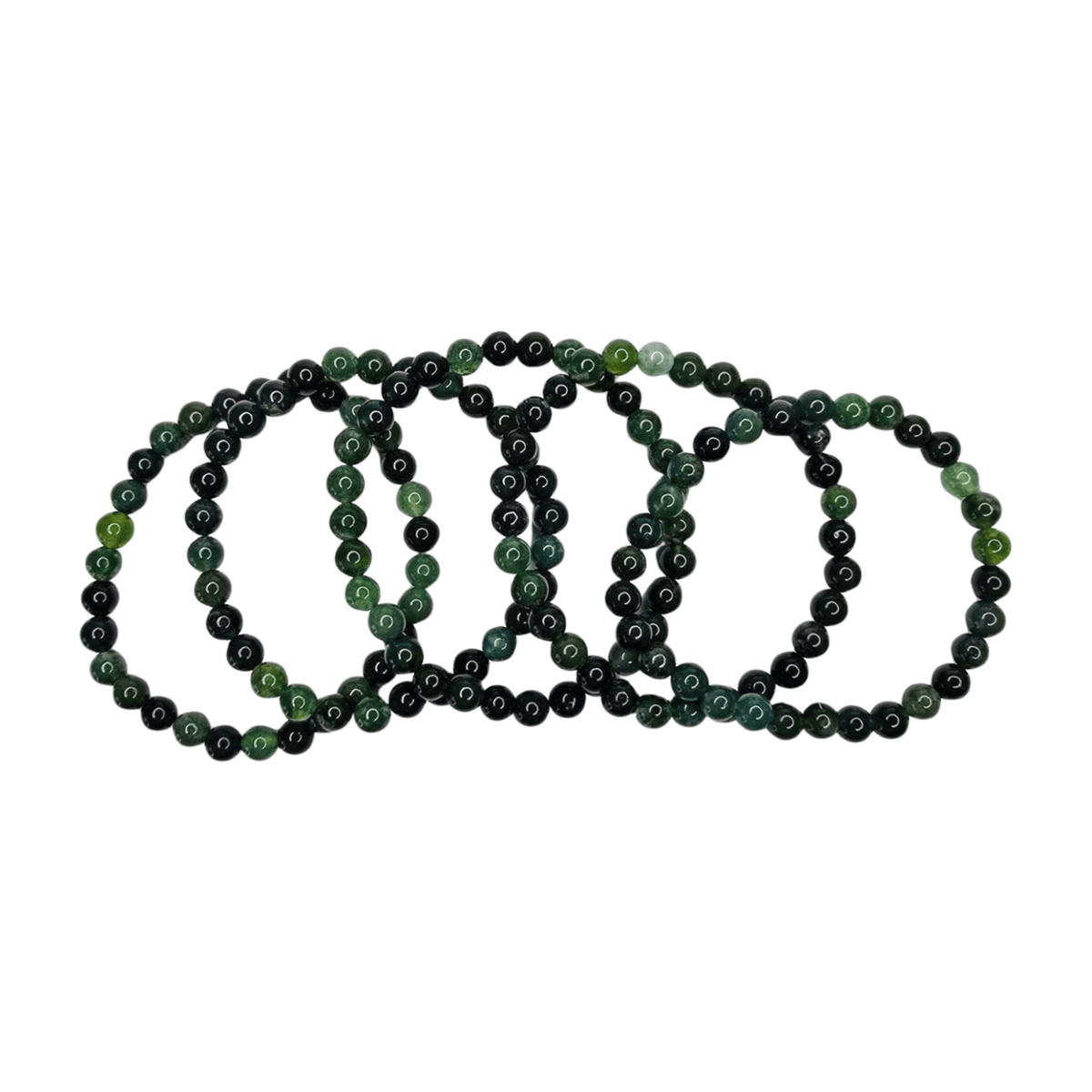 Moss Agate Bracelet (6mm)