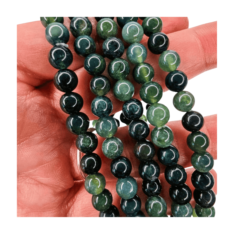 Moss Agate Bracelet (6mm)