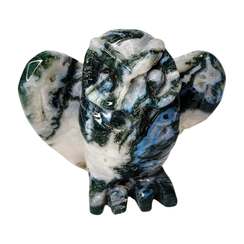 Moss Agate Owl