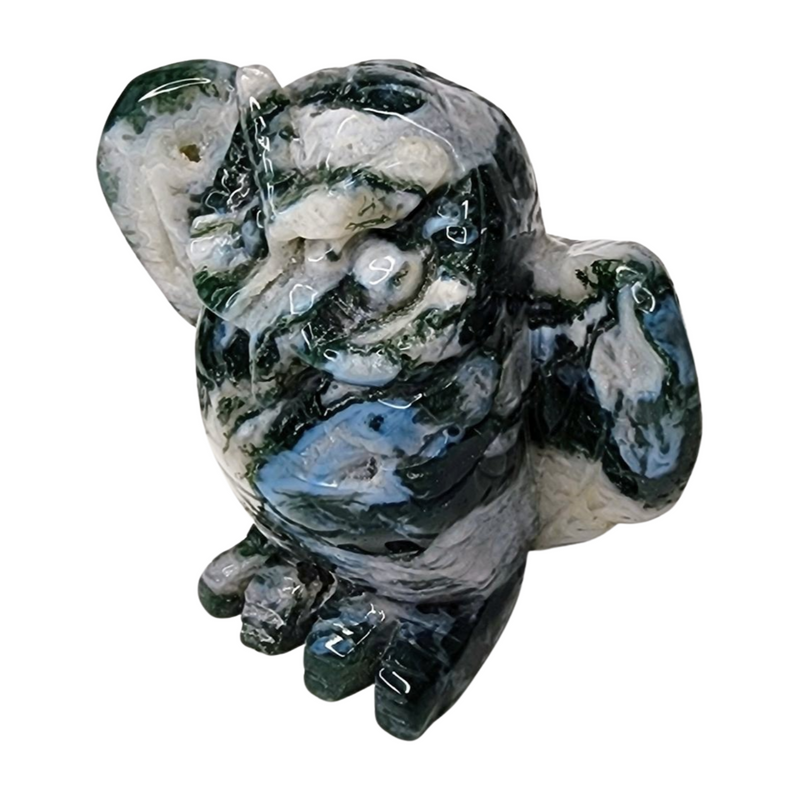 Moss Agate Owl