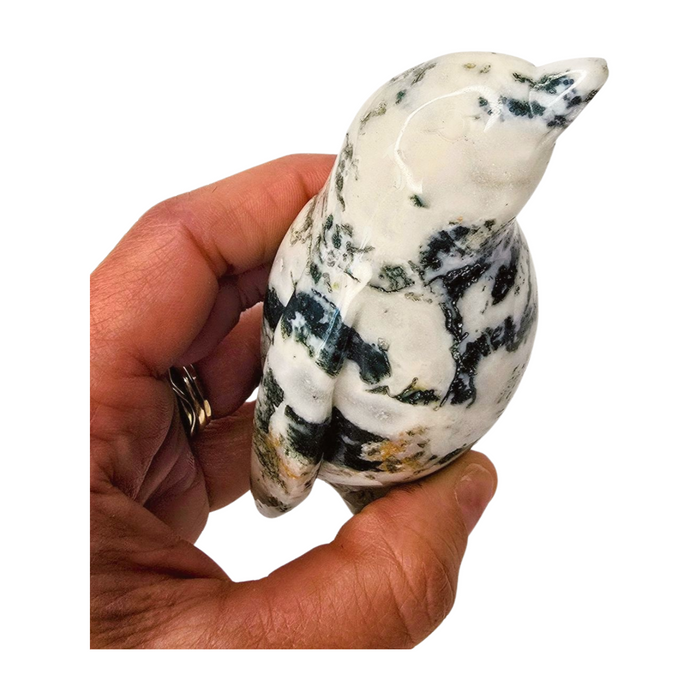 Moss Agate Penguin