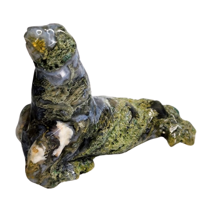 Moss Agate Sea Lion - Large