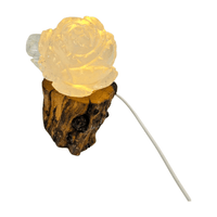 Natural Crystal Light Stand with Crystal Example