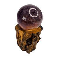Natural Crystal Light Stand with Sphere Example