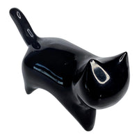 Obsidian Cat - Modern Carving