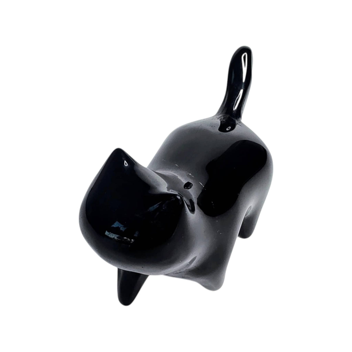 Obsidian Cat - Modern Carving