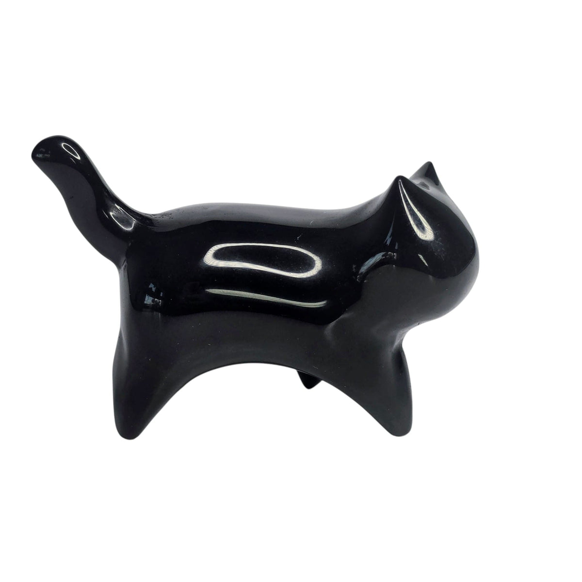 Obsidian Cat - Modern Carving