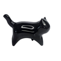 Obsidian Cat - Modern Carving
