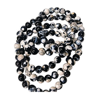 Orca Agate Beaded Bracelet