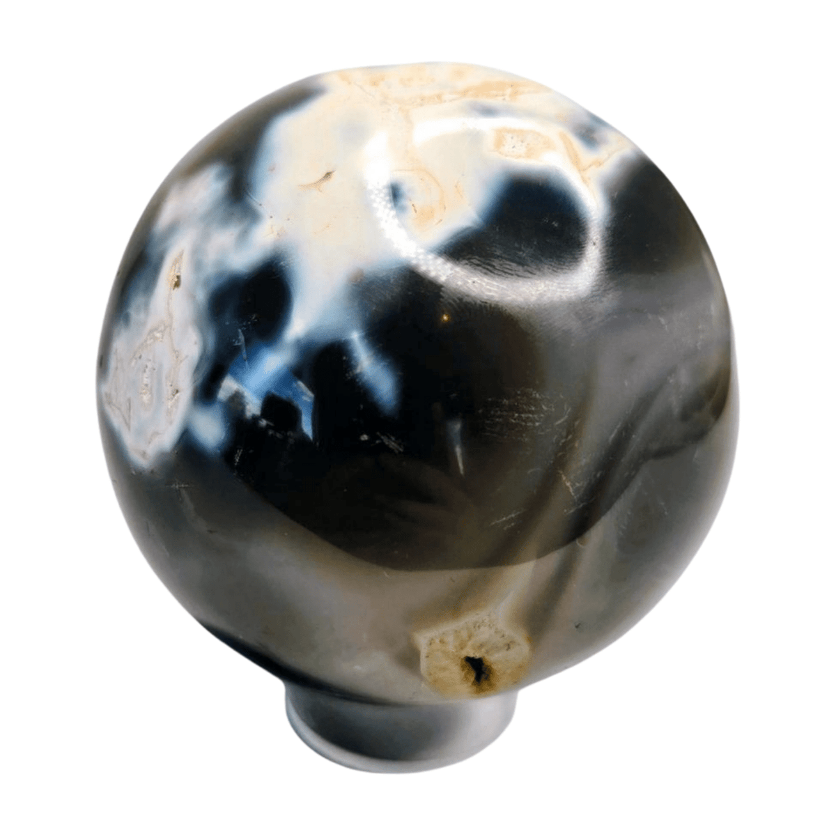 Orca Agate Sphere