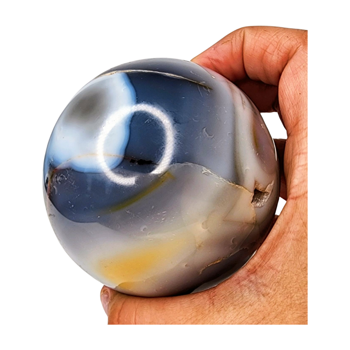 Orca Agate Sphere