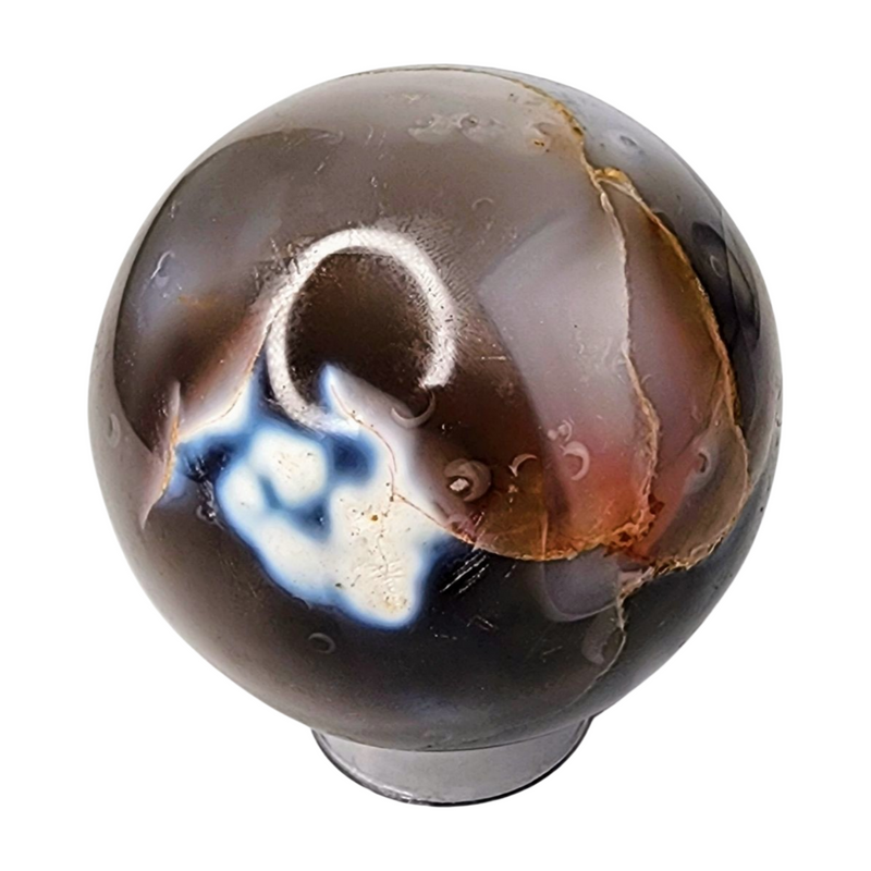 Orca Agate Sphere