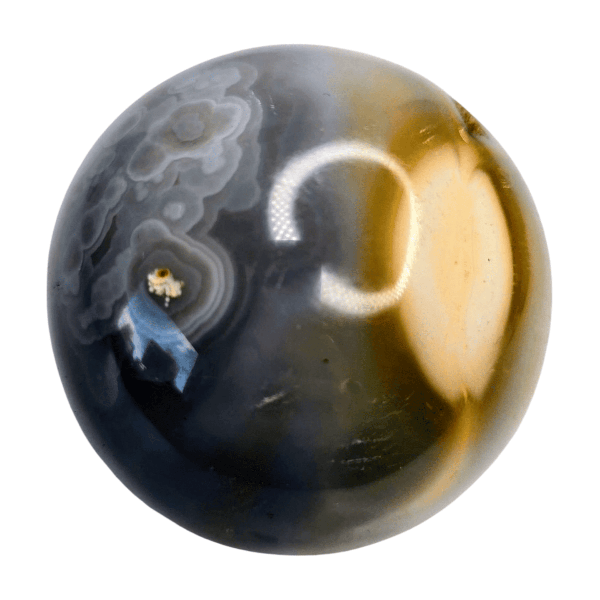 Orca Agate Sphere