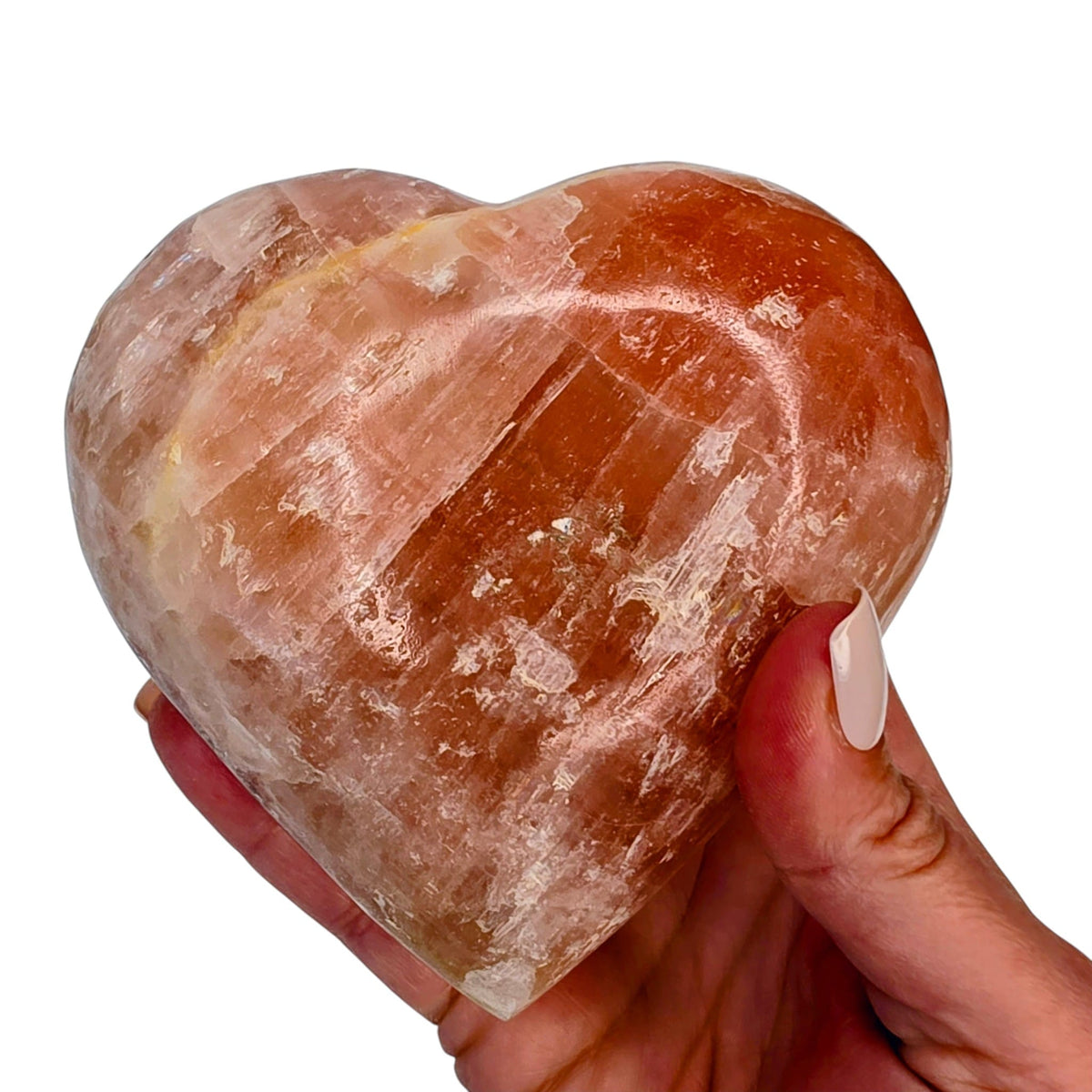 Pink Calcite Heart - Extra Large