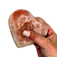 Pink Calcite Heart - Extra Large