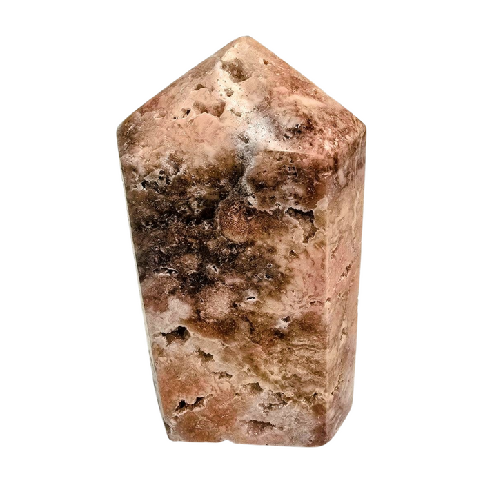 Pink Amethyst Tower with Druzy