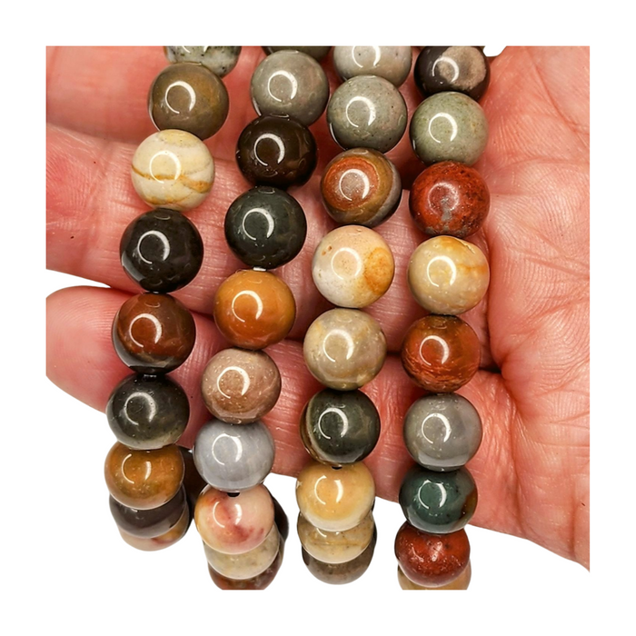 Polychrome Jasper Bracelets (8mm)