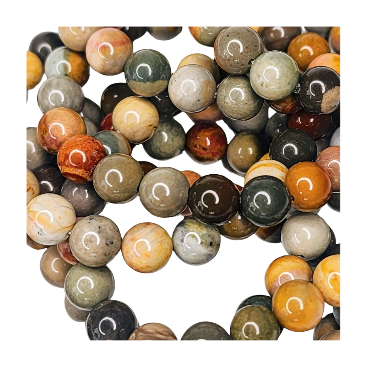 Polychrome Jasper Bracelets (8mm)