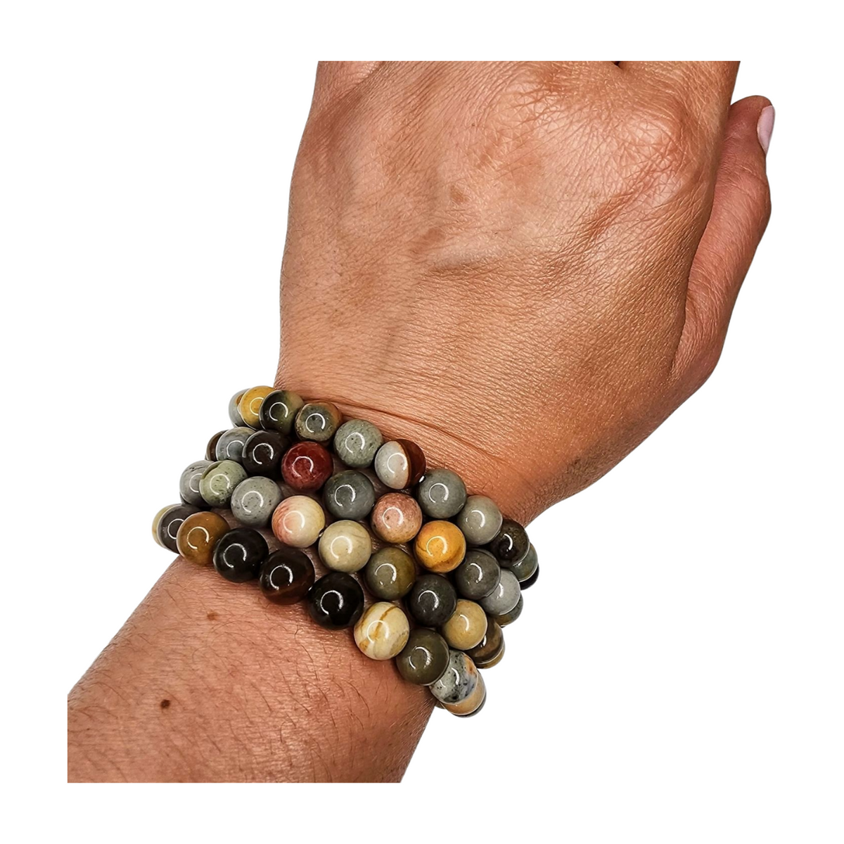 Polychrome Jasper Bracelets (8mm)