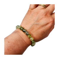 Prehnite Beaded Bracelet (8mm)