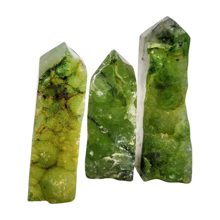 Prehnite Raw Edge Tower