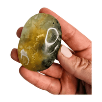 Prehnite Palm Stone
