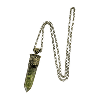 Prehnite Pendant - 30 in