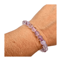 Purple Chalcedony Bracelet on Wrist