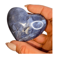 Purple Chalcedony Heart