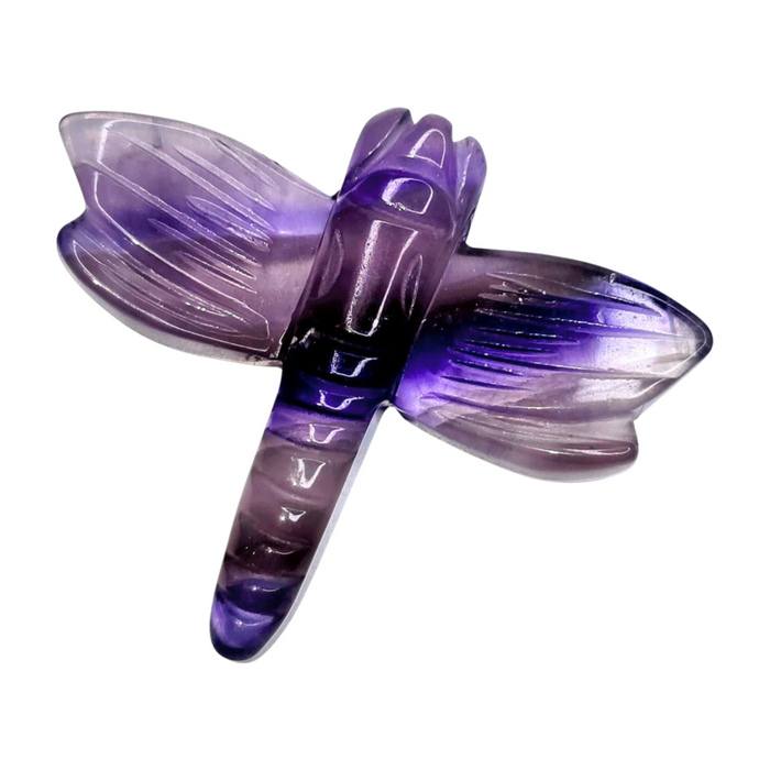 Purple Fluorite Dragonfly