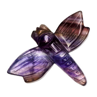 Purple Fluorite Dragonfly