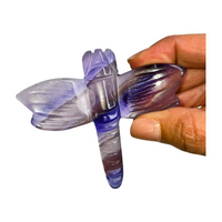 Purple Fluorite Dragonfly
