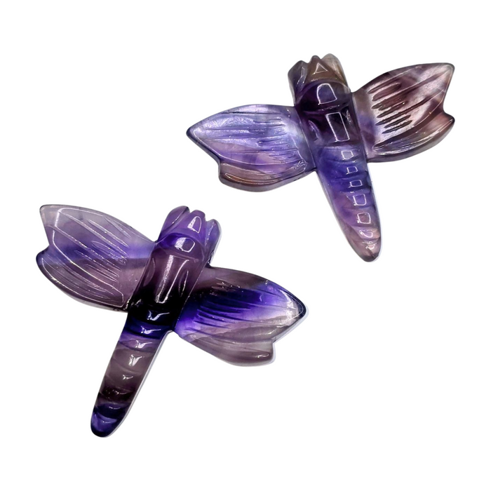Purple Fluorite Dragonfly