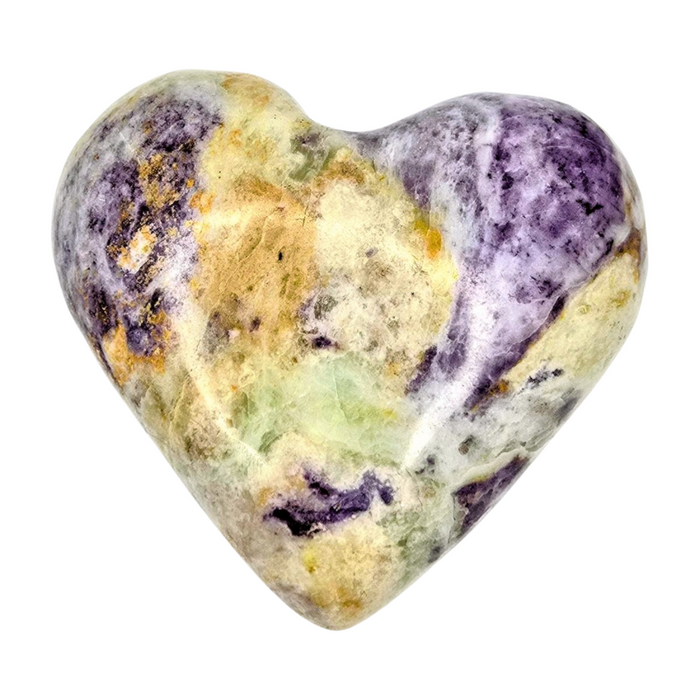 Purple Stitiche with Serpentine Heart