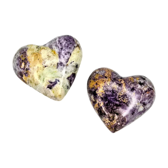 Purple Stitiche with Serpentine Heart