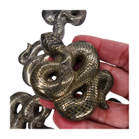 Pyrite Snake Carving