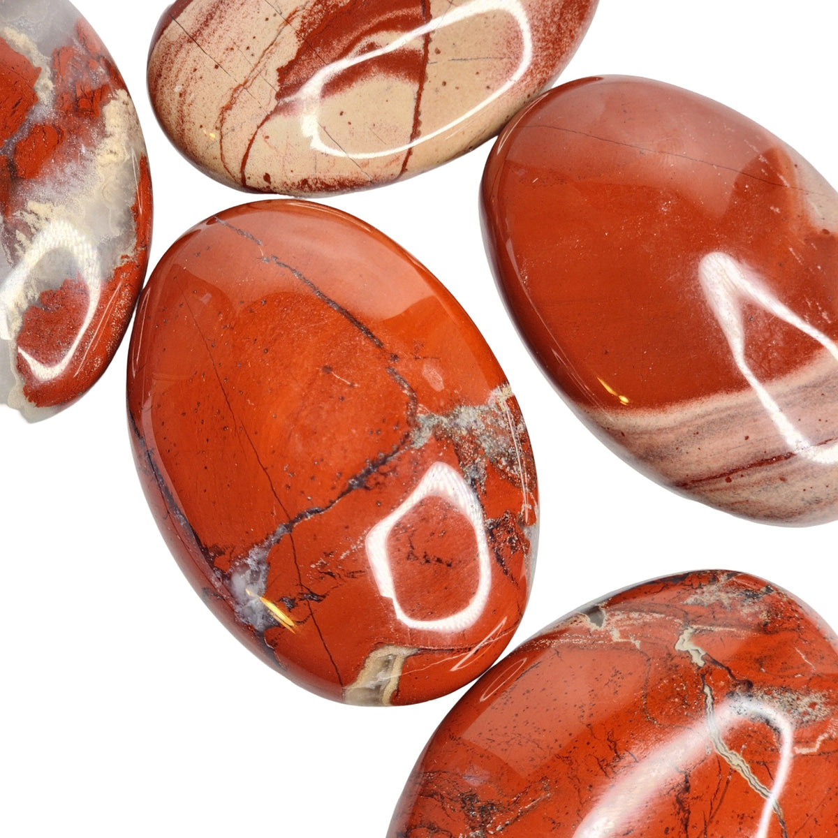 Red Jasper Palm Stone