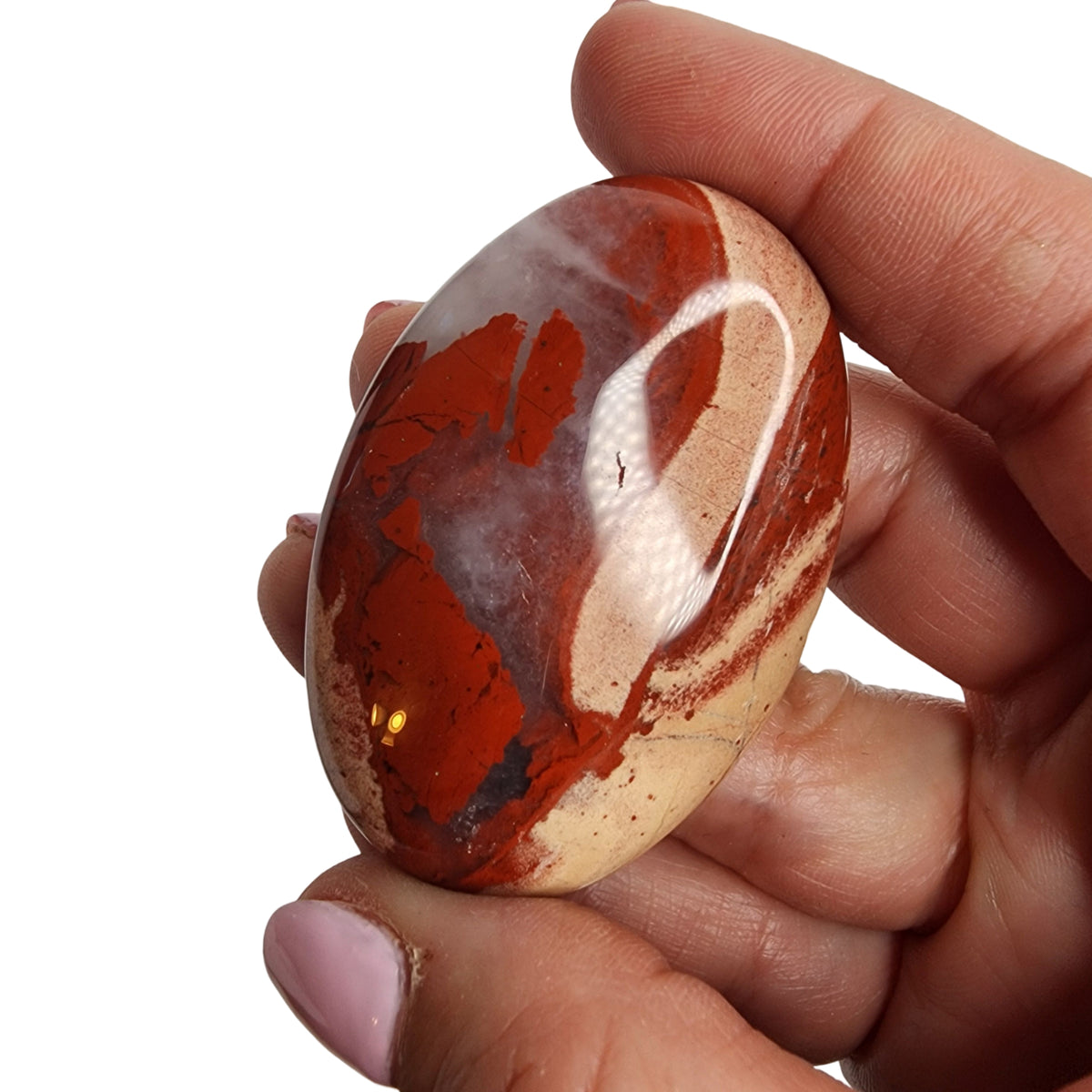 Red Jasper Palm Stone