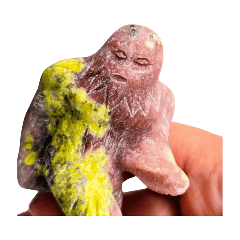 Red Aventurine and Serpentine Sasquatch