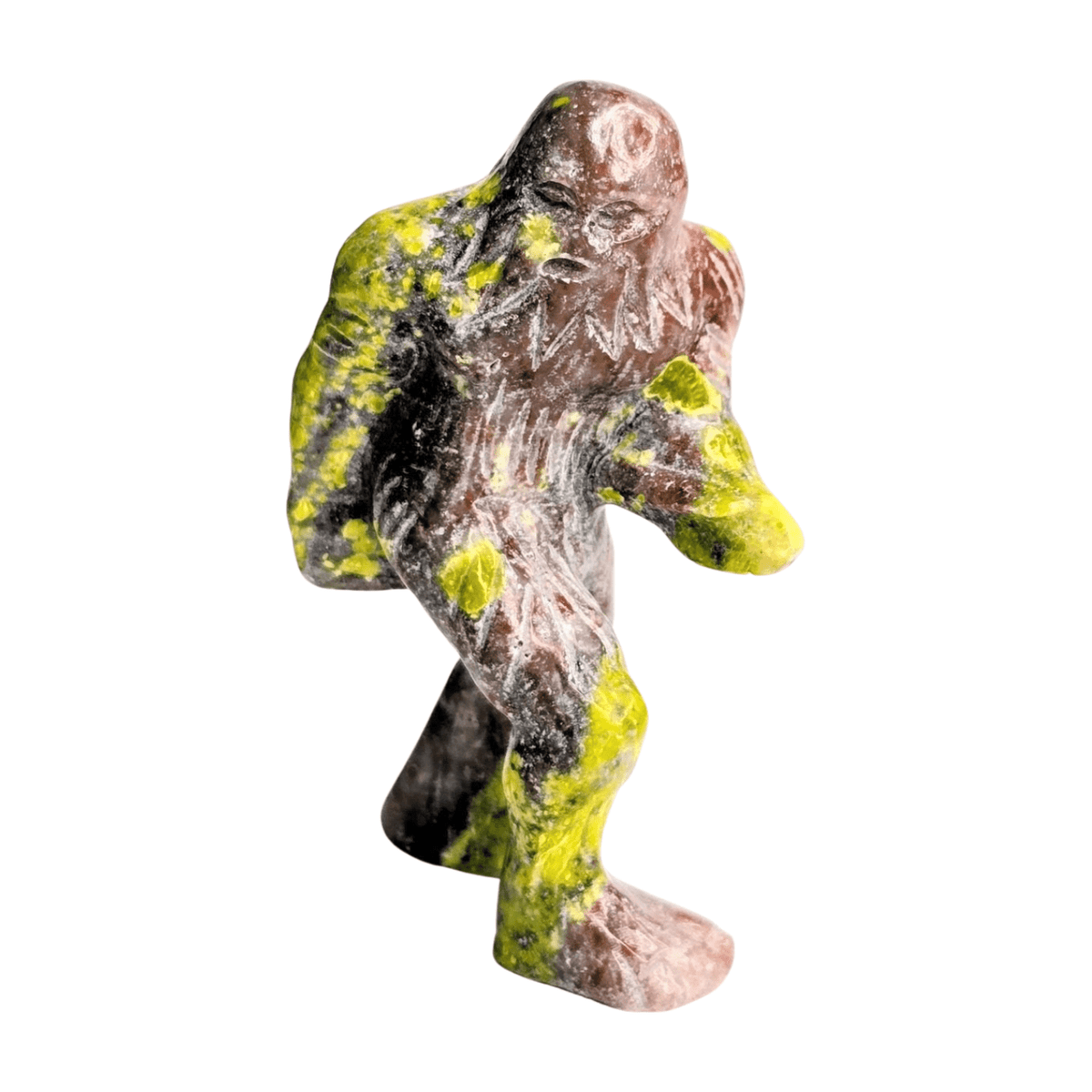 Red Aventurine and Serpentine Sasquatch