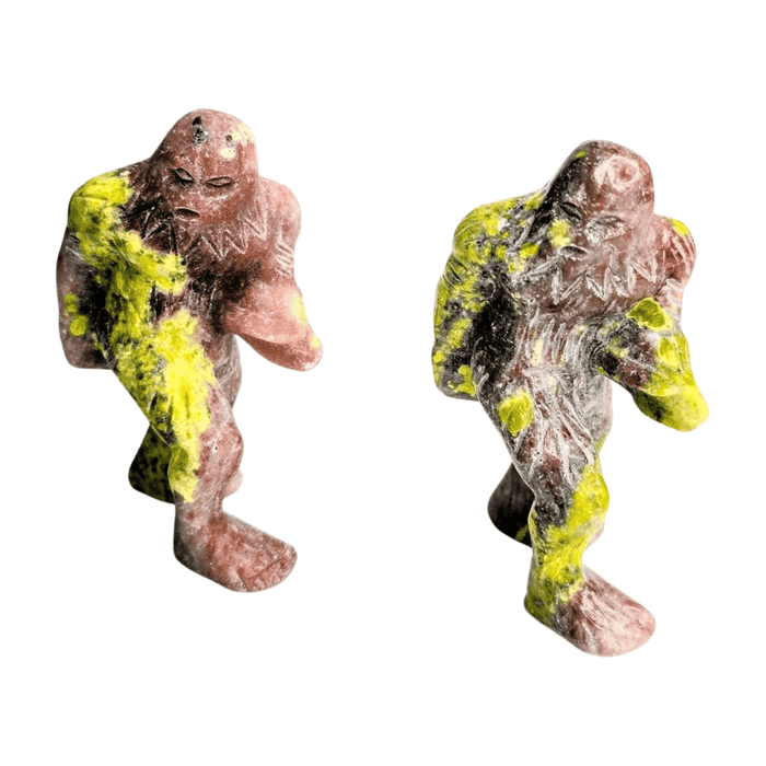 Red Aventurine and Serpentine Sasquatch