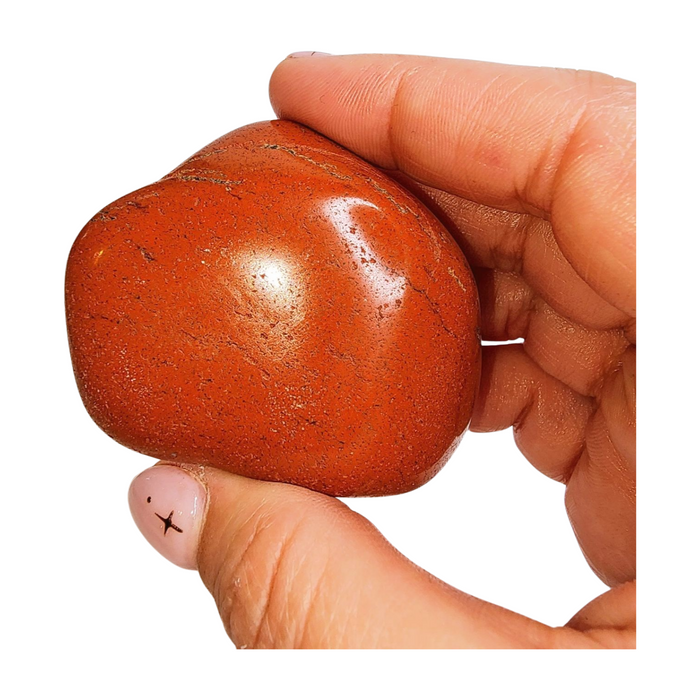 Red Jasper Nugget Palm Stone