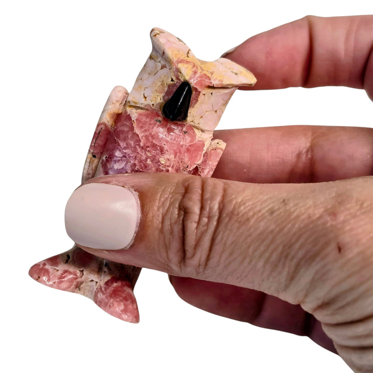 Rhodochrosite Owl