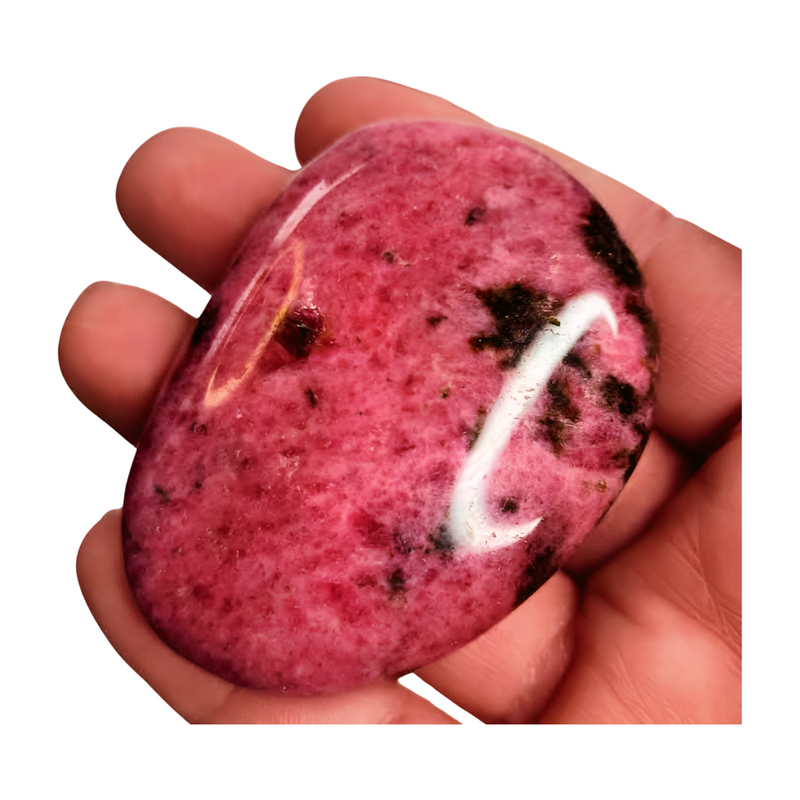 Rhodonite Palm Stone (AAA)