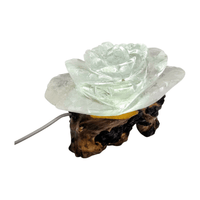 Clear Quartz Rose Lamp